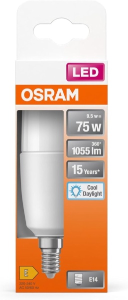 Bec LED OSRAM Star Stick Tubular B11 10W, Lumină Albă Rece (Cool Daylight), Finisaj Mat, Fără Mercur - Img 7