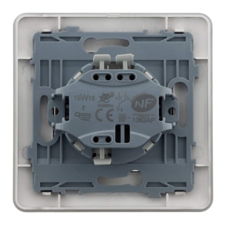 Buton Electric / Întrerupător cu Revenire Artezo Titanium, 1 Bucată, Montaj Simplificat - Img 4