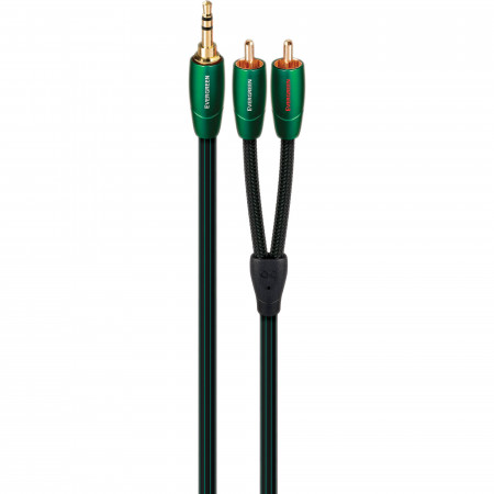 Cablu audio 3.5mm - 2RCA AudioQuest Evergreen 1.5m - Img 1