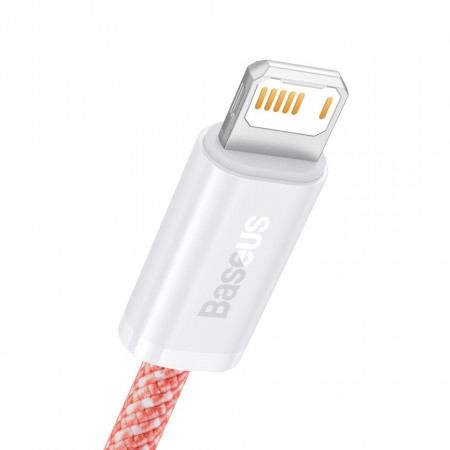 Cablu Baseus Dynamic USB la Lightning, 2,4 A, 2 m (portocaliu) - Img 3