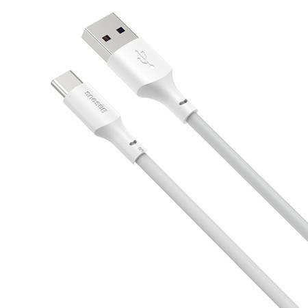 Cablu de date Baseus Simple Wisdom USB la USB-C 5A (2PCS/Set）1.5m alb - Img 4