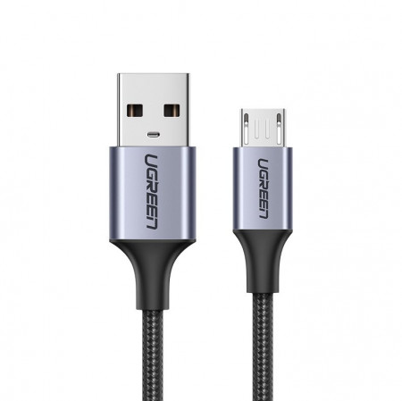 Cablu de date UGREEN USB la micro USB - 2m gri