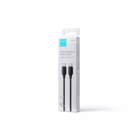 Cablu Joyroom USB-C - USB-C 480Mb/s 60W 1m negru (S-CC060A9) - Img 4