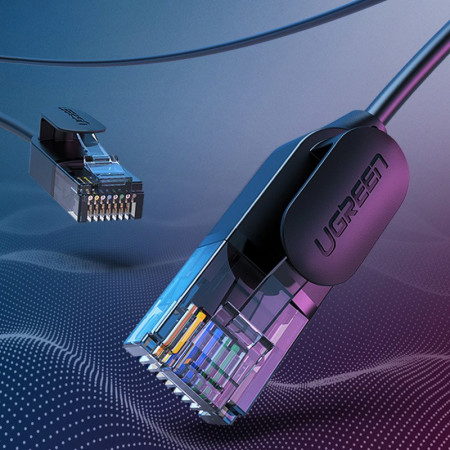 Cablu Ugreen cablu de retea internet Ethernet RJ45 Cat 6A UTP 1000Mbps 10m negru (70656) - Img 4