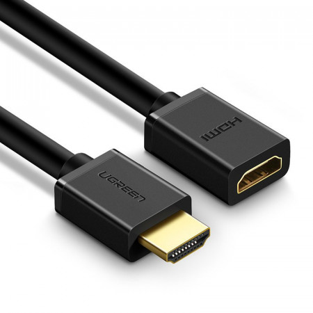 Cablu Ugreen HDMI (mama) - HDMI (tata) 4K 10,2 Gbps 340 Mhz audio ethernet 1 m black (HD107 10141) - Img 5