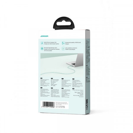 Cablu USB-C / USB-C 60W Transfer rapid 1m - Verde - Img 4