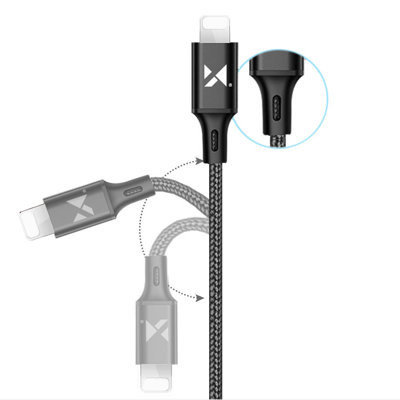 Cablu Wozinsky USB - Lightning 2,4A 2m negru (WUC-L2B) - Img 5