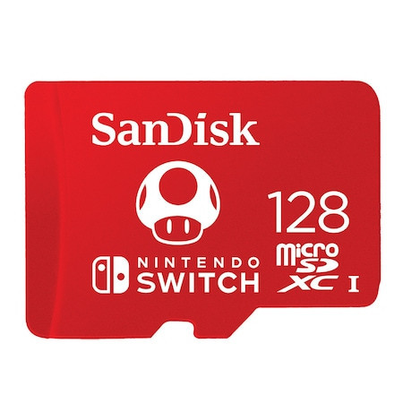 Card de memorie SanDisk micro SDXC pentru Nitendo Switch, 128 GB, UHS-I, Class 10, 100 Mb/s