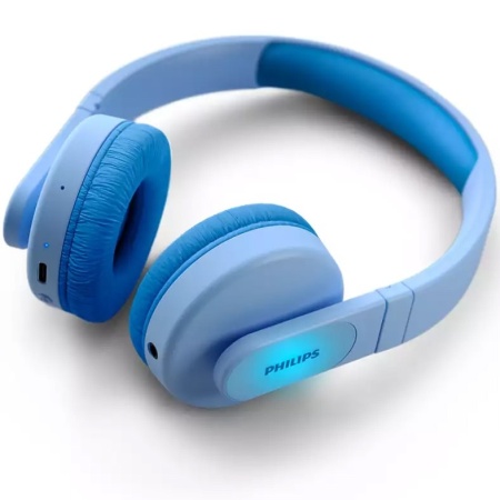 Casti audio over the ear Philips Kids, Lighting, Bluetooth, autonomie 28 ore, albastre - Img 6