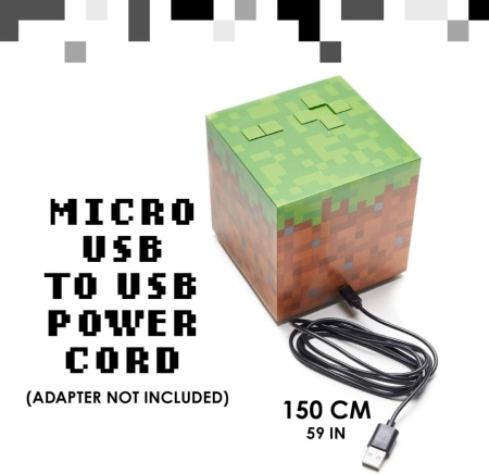 Ceas Deșteptător / Alarmă Paladone Minecraft cu Sunete Oficiale din Joc și Lumină de Noapte, Culoare Verde (Green) - Img 5