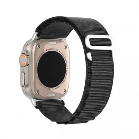 Curea cu cataramă sport pentru Apple Watch 8/7/6/SE/5/4/3/2/1 (41, 40, 38 mm) Curea Dux Ducis Versiune GS - Negru - Img 7