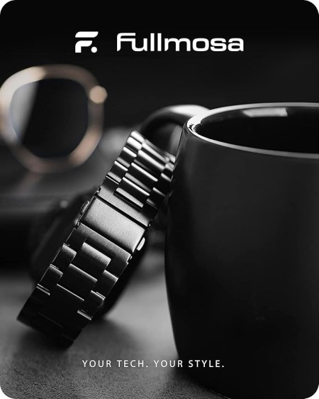 Curea de ceas Fullmosa compatibilă cu Apple Watch, 41 mm, 40 mm, 38 mm, curele metalice din oțel inoxidabil pentru SE, seria 9/8/7/6/5/4/3/2/1 pentru bărbați și femei, curele iWatch, negru - Img 3