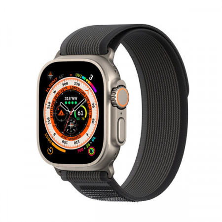 Curea sport Velcro pentru Apple Watch 8 / 7 / 6 / SE / 5 / 4 / 3 / 2 / 1 (38, 40, 41 mm) Curea Dux Ducis Versiune YJ - Negru / Gri