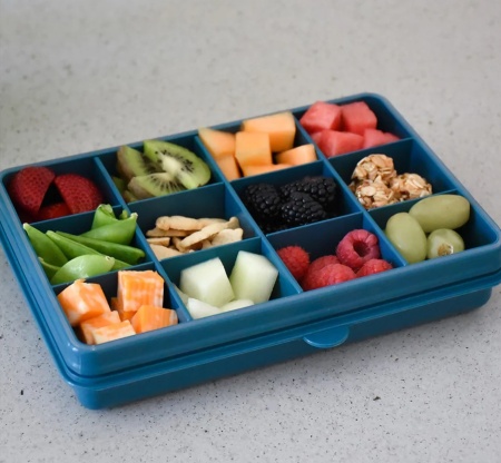 CUTIE SNACK 12 COMPARTIMENTE, MELII LUXE, BLUE - Img 2