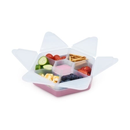 CUTIE SNACK HEXAGON SNACKLE 6 COMPARTMENTE, MELII, PINK - Img 3