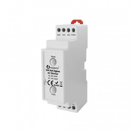 Dimmer Gledopto Pro AC, compatibil cu sina DIN, cu protocoale ZigBee + RF, compatibil eWeLink / Tuya / SmartThings / Philips Hue