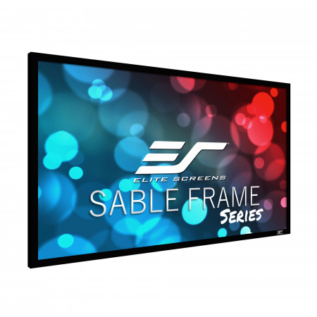 Ecran proiectie cu rama fixa, de perete, 299 x 167.9 cm, EliteScreens SABLEFRAME ER135WH1, Format 16:9, rama catifelata