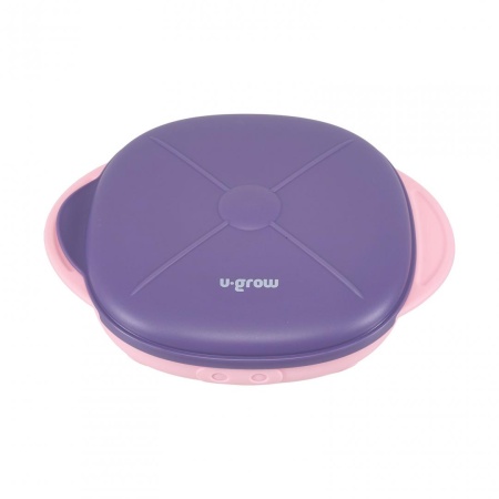 Farfurie silicon cu capac , mov, U-Grow - Img 7