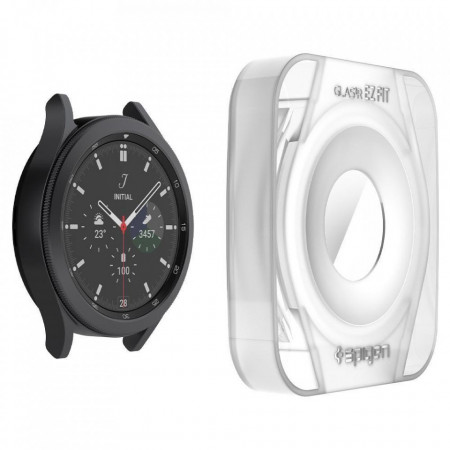 Folie Protectie cu sistem de montare SPIGEN GLASS.TR "EZ FIT" 2-PACK GALAXY WATCH 4 CLASSIC 42 MM - Img 8