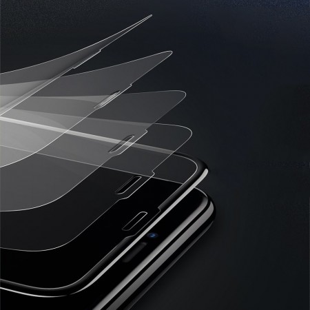 Folie sticla mata 3D Baseus Rigid-edge 0.3 mm pentru Apple iPhone XI 6.5 / iPhone XS Max black - Img 6