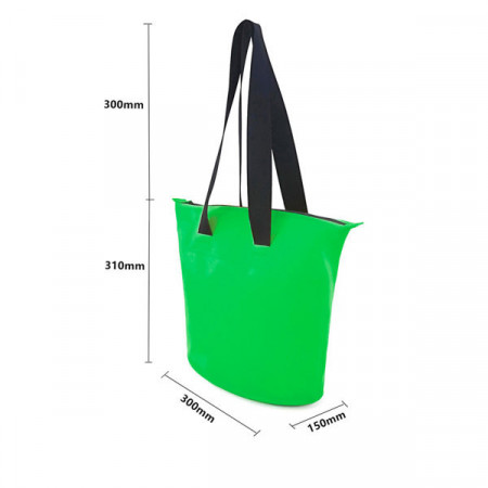 Geanta impermeabila din PVC 11L - verde - Img 6