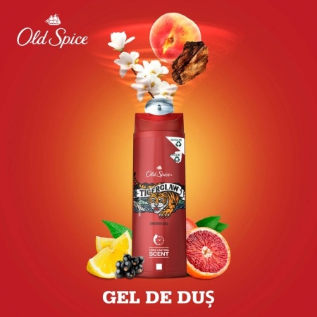 Gel de dus OLD SPICE TigerClaw, 400 ml - Img 2