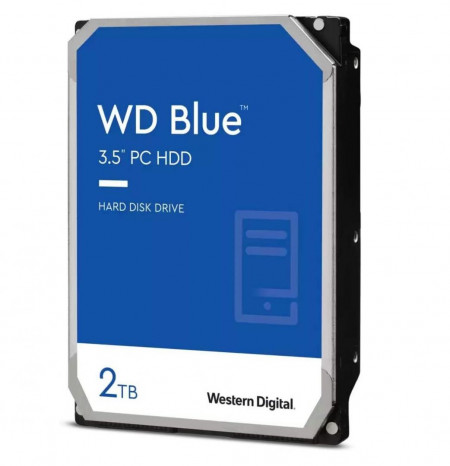 Hard Disk desktop WD Blue, 2TB, 7200 RPM, SATA3, 32 MB, WD20EZBX