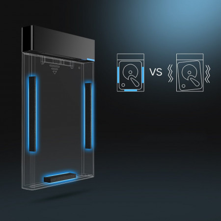 Hard disk extern Ugreen Carcasa SSD HDD SATA 2,5 "USB 3.2 Gen 1 (5 Gbps) Cablu USB Type C + 0,5 m negru (US221 50743) - Img 6