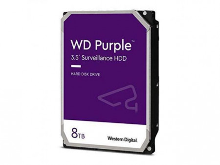 Hard Disk Western Digital Purple 8TB, SATA3, 128MB, 3.5inch, Bulk