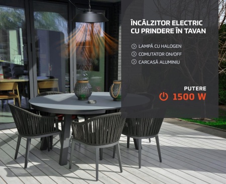 HR Incalzitor electric de tavan 1500W - Img 5