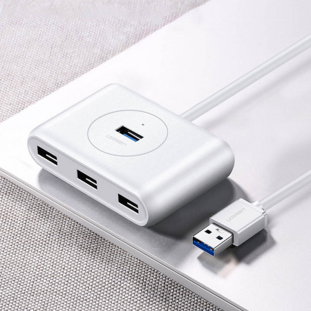 Hub multifunctional Ugreen Type c - 4 x USB 3.0 1m white (CR113) - Img 3