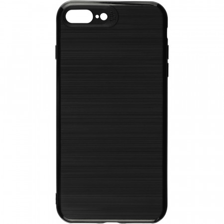 Husa Capac spate Brush Negru Apple iPhone 7 Plus, iPhone 8 Plus