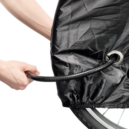 Husă impermeabilă pentru bicicletă mărimea L - neagră - Img 3