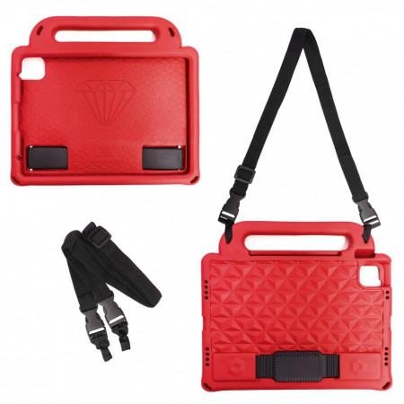 Husa pentru tableta moale de tip blindata Diamond pentru iPad 10.2 '' 2021 / iPad 10.2 '' 2020 / iPad 10.2 '' 2019 cu suport pentru stylus, rosie - Img 4