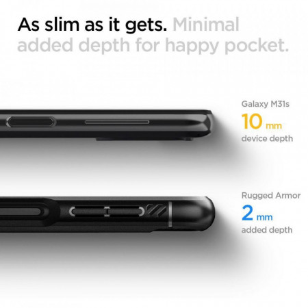 Husa protectoare Spigen Rugged Armor Samsung Galaxy M31S - negru - Img 6