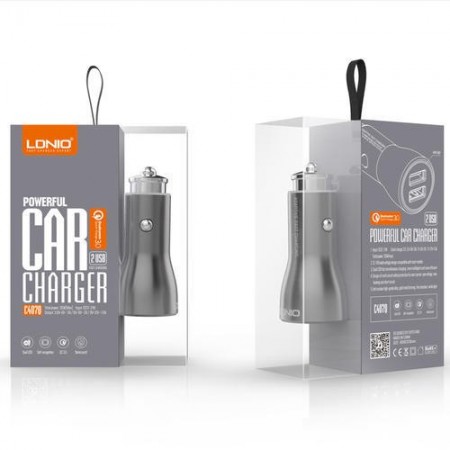 Incarcator auto 3.0A cu cablu IOS – Ldnio