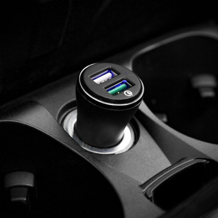 Incarcator auto Spigen F27QC cu doua porturi si functie QuickCharge 3.0 - Img 5