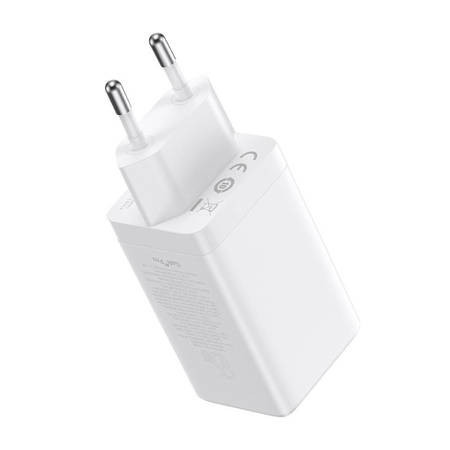 Incarcator de perete Baseus GaN5 Pro 2xUSB-C + USB, 65W (alb) - Img 5