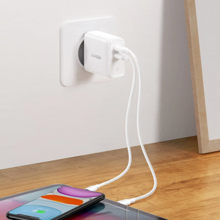 Incarcator priza Ugreen 2x USB Typ C 36 W Quick Charge 4.0 Power Delivery SCP FCP AFC (70264 CD199) - Img 5