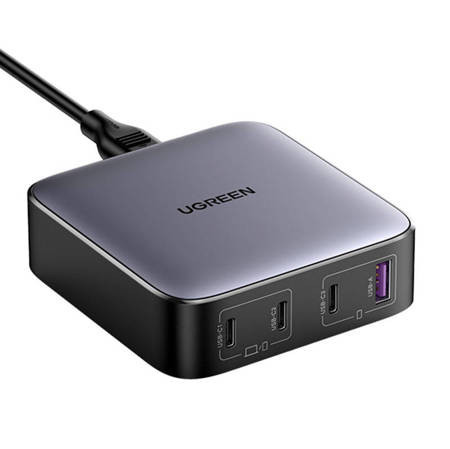 Incarcator UGREEN CD328 Nexode, 3x USB-C, USB-A, GaN, 100W (negru) - Img 2