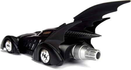 JADA DC SET BATMAN FOREVER FIGURINA BATMAN SI MASINUTA METALICA BATMOBILE SCARA 1 LA 24 - Img 3