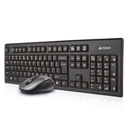 Kit A4Tech 7100N cu fir, negru - Img 2
