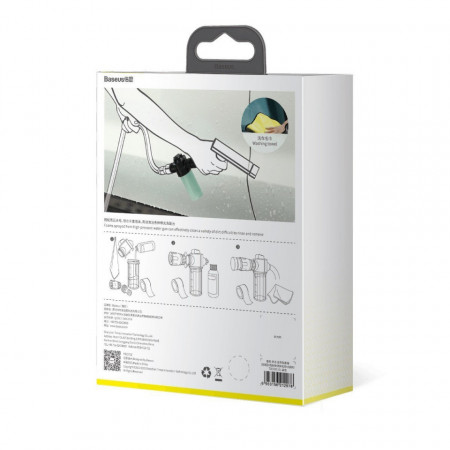 Kit aditional spalare auto Baseus, recipient pentru lichid, laveta, sticluta cu sampon, banda de etansare - Img 3