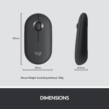 Kit tastatura + mouse wireless Logitech MK470, Slim, Negru Grafit - Img 4