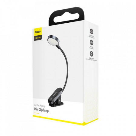 Lampa mini pentru citit, Baseus, gray (DGRAD-0G) - Img 5