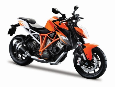 MAISTO MOTOCICLETA METALICA CU STAND KTM 1290 SUPER DUKE R SCARA 1 LA 12 - Img 2