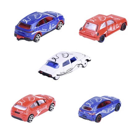 MAJORETTE FRENCH TOUCH SET 5 MASINUTE METALICE SCARA 1:64 - Img 2
