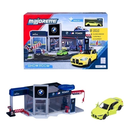 MAJORETTE SET SHOWROOM AUTO BMW CU MASINUTA INCLUSA BMW M3 - Img 3