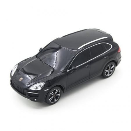 MASINA CU TELECOMANDA PORSCHE CAYENNE TURBO NEGRU CU SCARA 1 LA 24 - Img 3