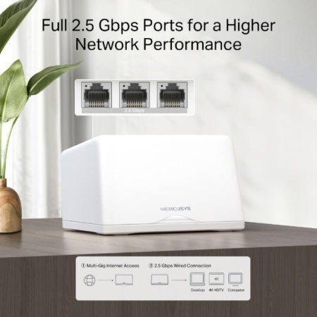 MERCUSYS HALO H47BE WHOLE MESH WIFI7 2PK - Img 8